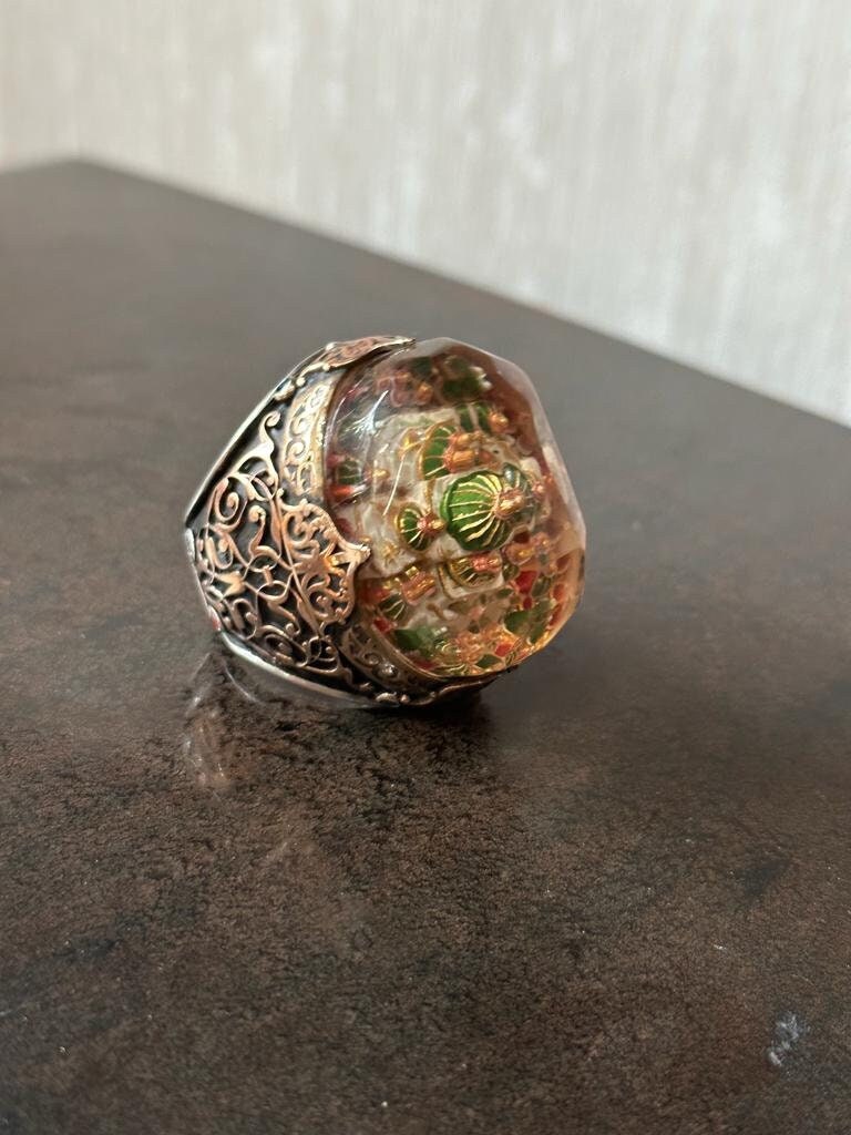 Hagia Sophia Ring 925 Silver Islamic Engraved Handmade Men
