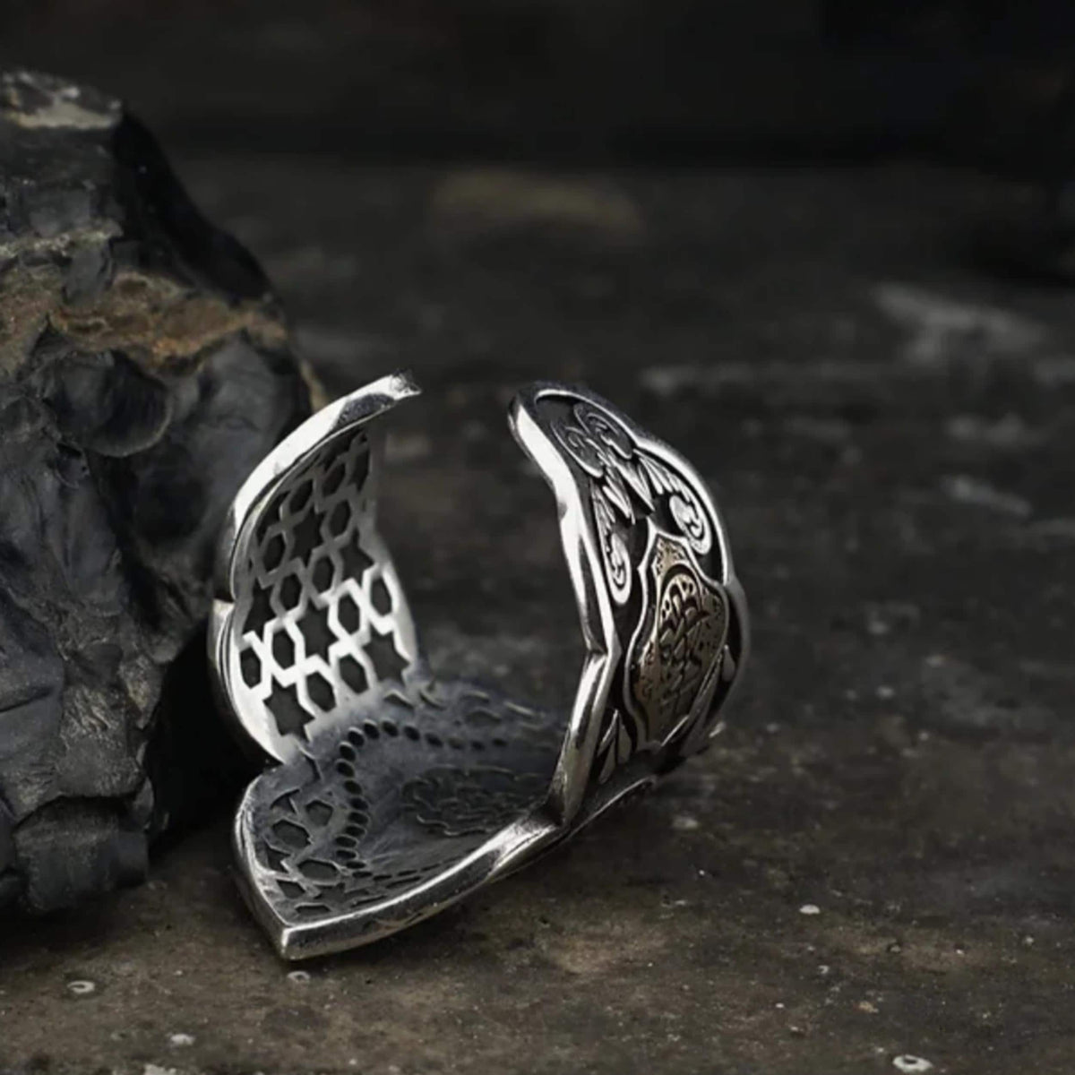 La hawla wala quwwata illa billah zihgir archer thumb ring – view 4