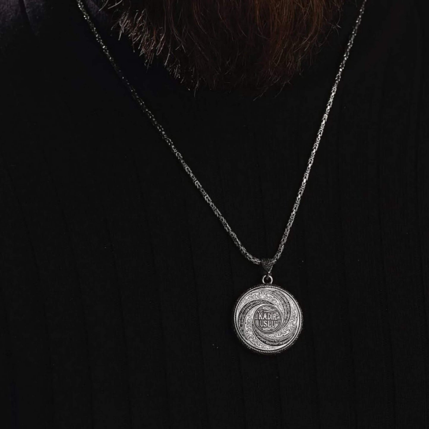 Rotating OttomanMedallion Necklace – Ayat al-Kursi 925 Silver | Islamic Jewelry