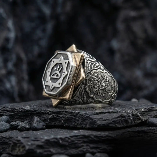 Seljuk Seal Silver Ring: Carry the Power of History on Your Fingers