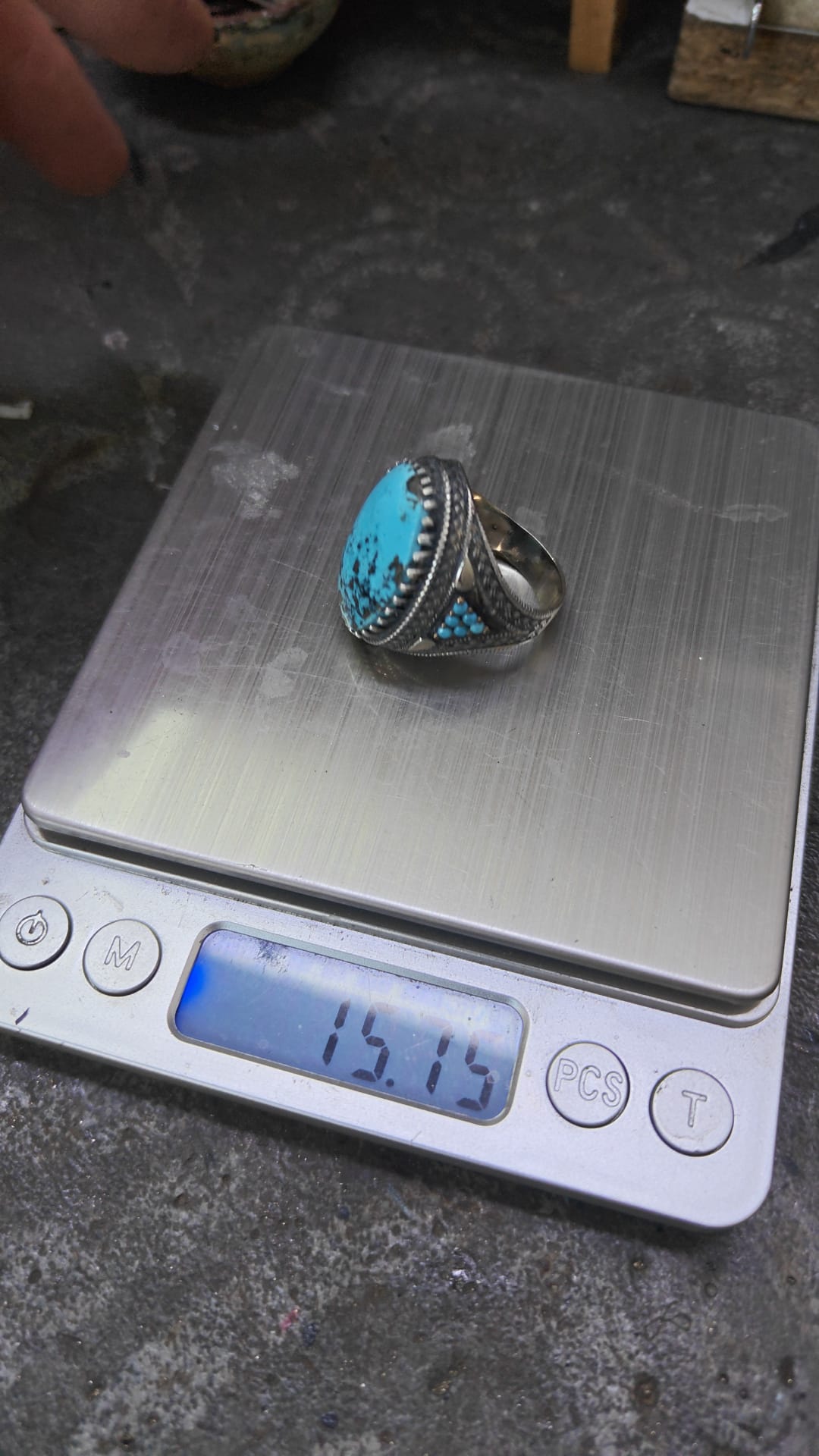 Arizona Turquoise Ring 925 Silver Handmade Unisex Statement