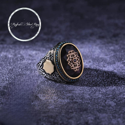 Amethyst ring in 925 sterling silver