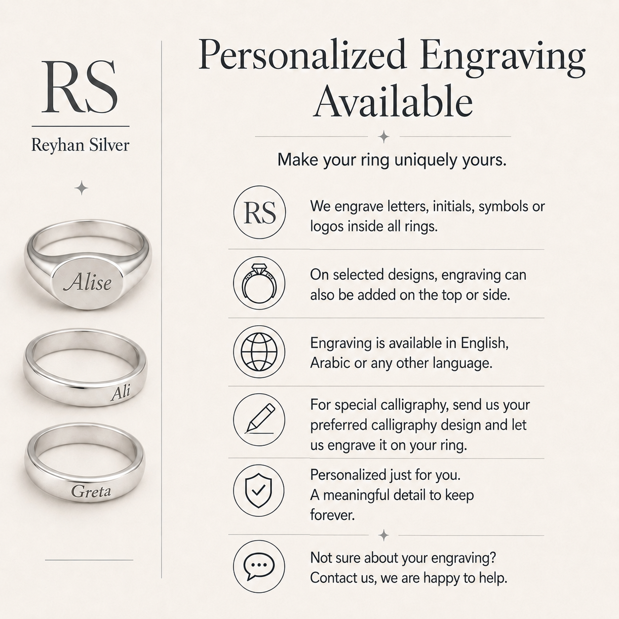 Personalized Diaspore Stone 925 Sterling Silver Ring