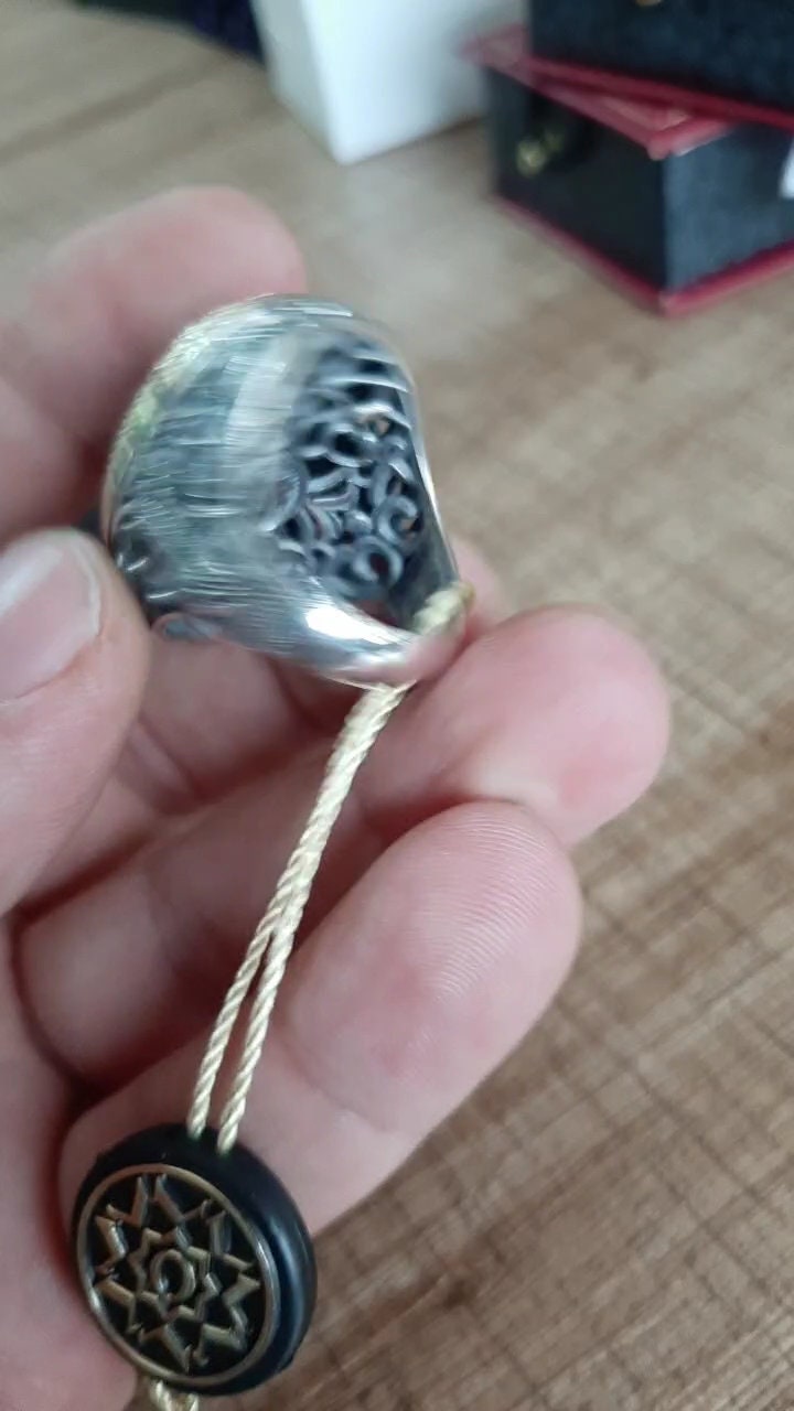 Labradorite men's ring – view 4