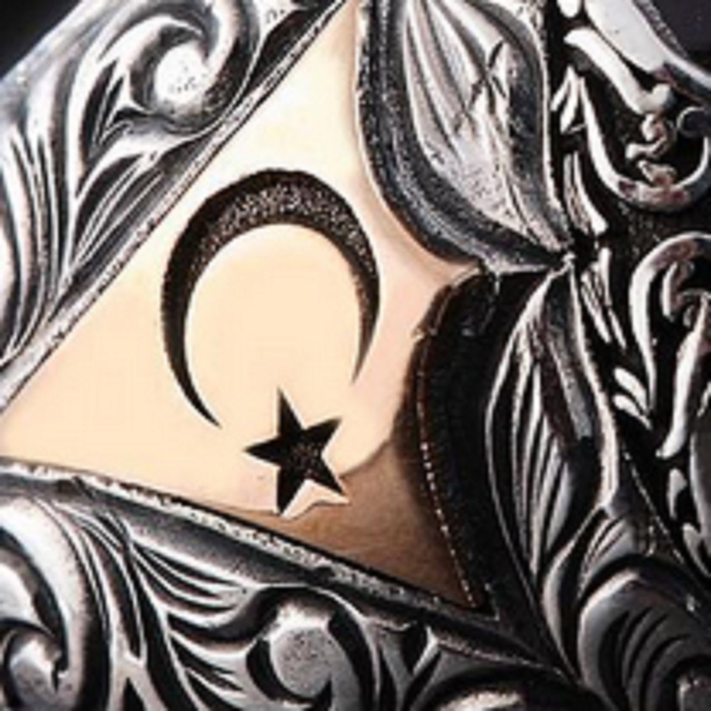 Osmanischer Tughra-Ring: Schwarzer Onyx, 925er Sterlingsilber, Türkisch-Islamischer Schmuck