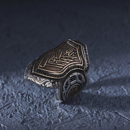 OttomanArcher Zihgir Ring – 925 Sterling Silver Thumb Ring