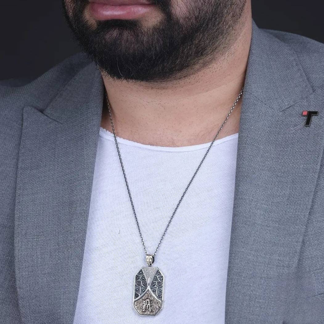 قلادة ميدالية آية الكرسي بوجهين – صورة 2