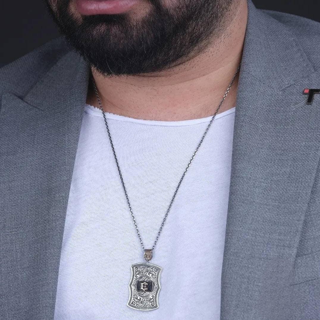 Seal of Solomon Necklace 925 Sterling Silver Double-Sided Locket OttomanHandmade Personalized