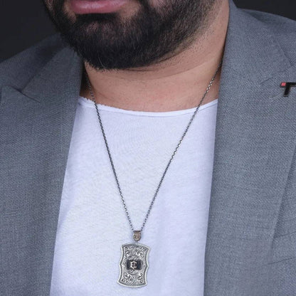 Seal of Solomon Necklace 925 Sterling Silver Double-Sided Locket OttomanHandmade Personalized