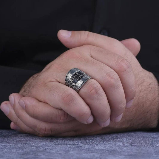 Personalized Name Ring 925 Silver Custom Engraved Handmade