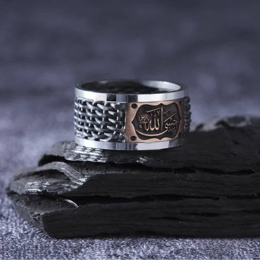 Woven Band Ring 925 Sterling Silver Personalized Handmade Men