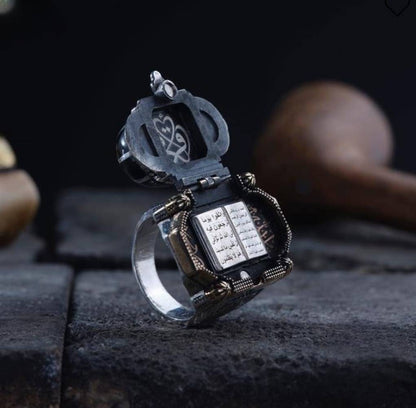 Mosque Dome Ring 925 Silver Quranic Inscription Ottoman Handmade