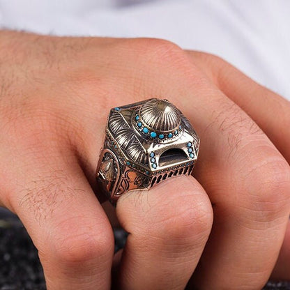 Hagia Sophia Ring: Sterling Silver Turkish Handmade Men's Jewelry