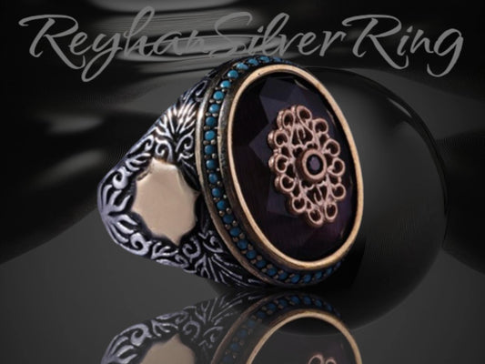 Amethyst ring – view 2