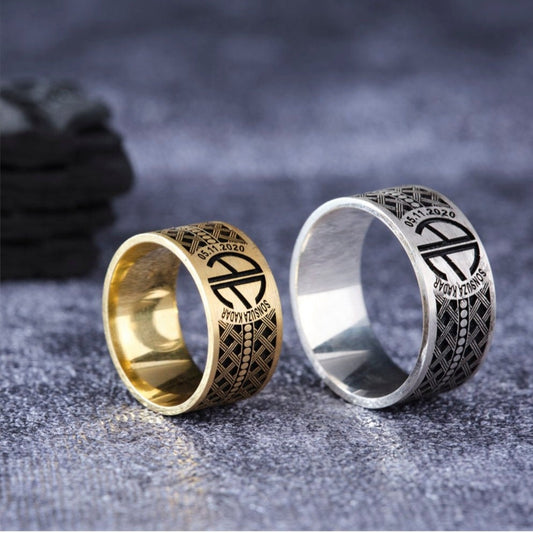Personalized Wedding Band Ring 925 Silver Gold Engraved