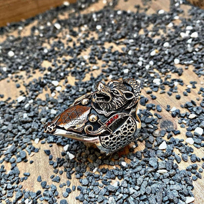 Seal of Solomon Leon thumb ring – view 3