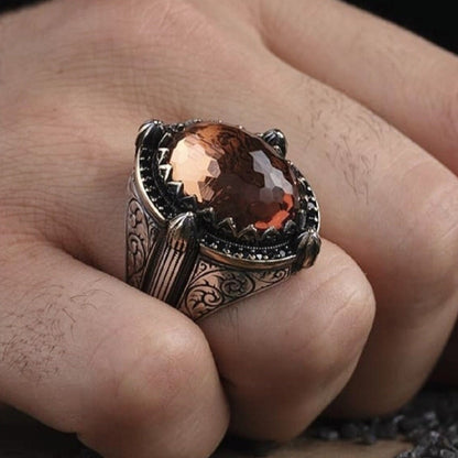 Sultanite Ring 925 Silver Kefa Bil-Mevt Color Changing Handmade
