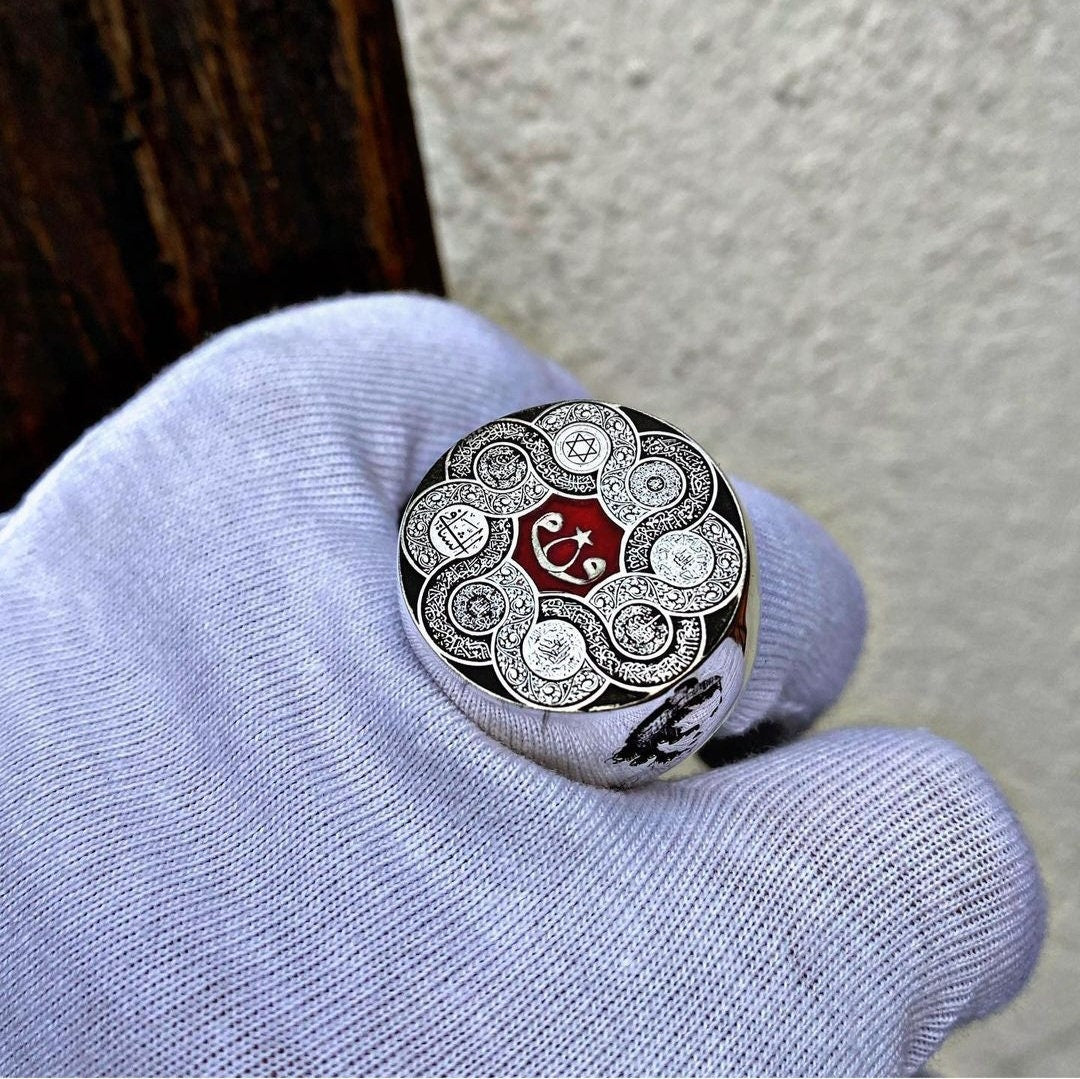 Islamic Ring, 925 Sterling Silver Ring – Handmade Turkish Jewelry Gift (For Women/Men)