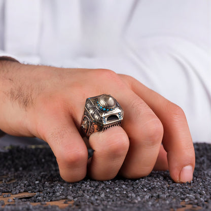 Hagia Sophia Ring: Sterling Silver Turkish Handmade Men's Jewelry