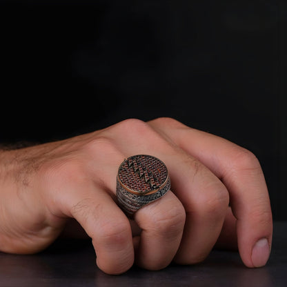 Tawhid Ring 925 Sterling Silver Zircon Stone Personalized OttomanMen