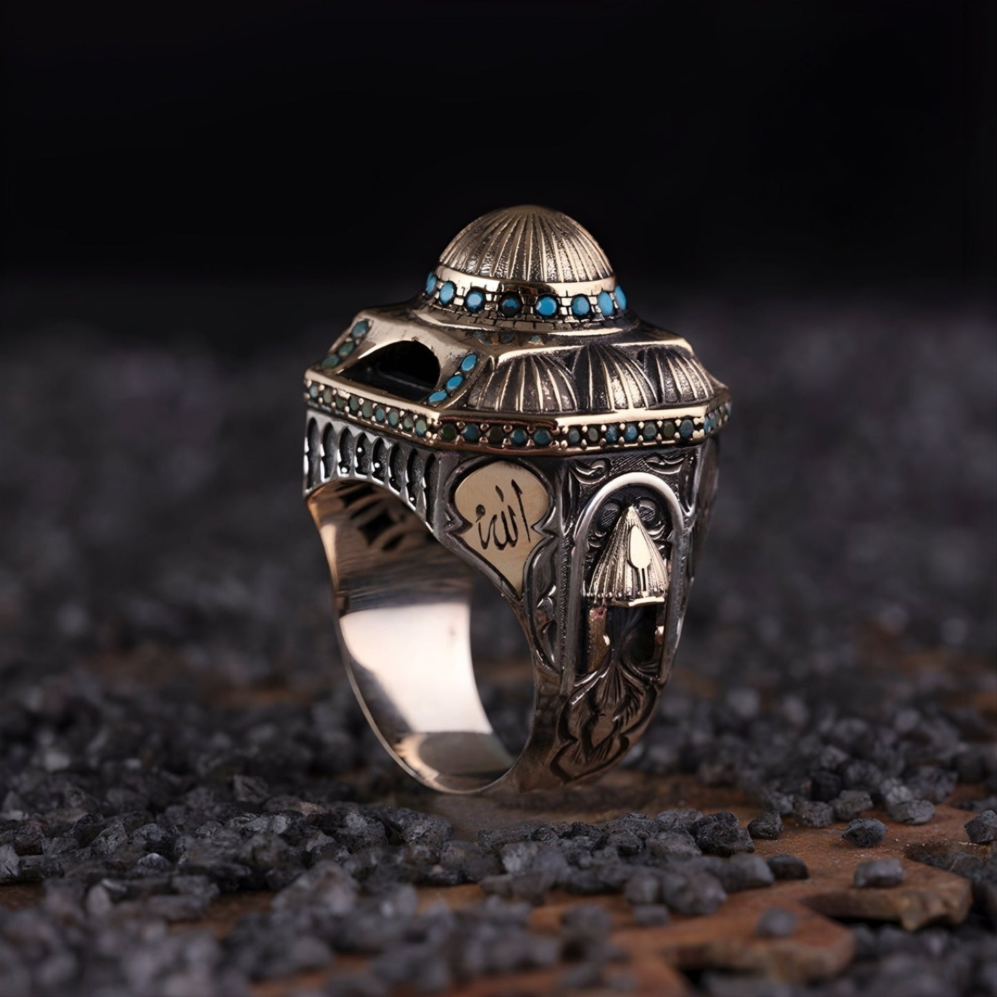 Hagia Sophia Ring: Sterling Silver Turkish Handmade Men's Jewelry