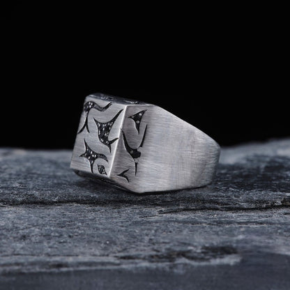 Handgefertigter türkischer Zirkonia-Ring aus Sterlingsilber – verstellbares Design