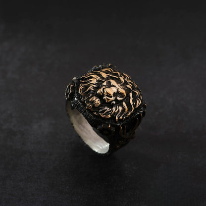 Lion of Allah Ring – Zulfikar Swords 925 Silver | Islamic Men's Ring
