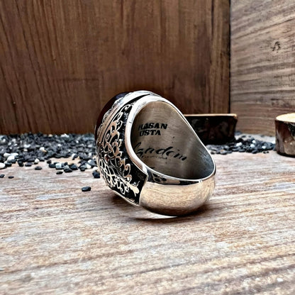 Agate Ring, Surah Ar-Rahman 55, 26, Custom Engraving – view 3