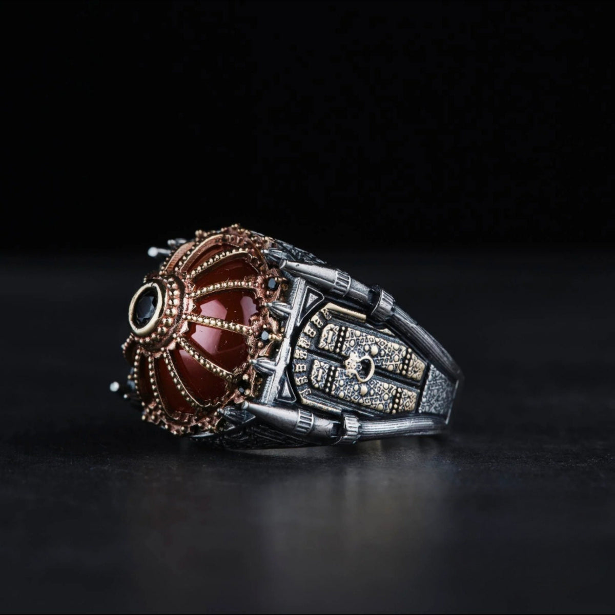 Sultan Ahmed Mosque Ring, Red Agate Dome & Surah An-Nisa 4, 103 – view 3