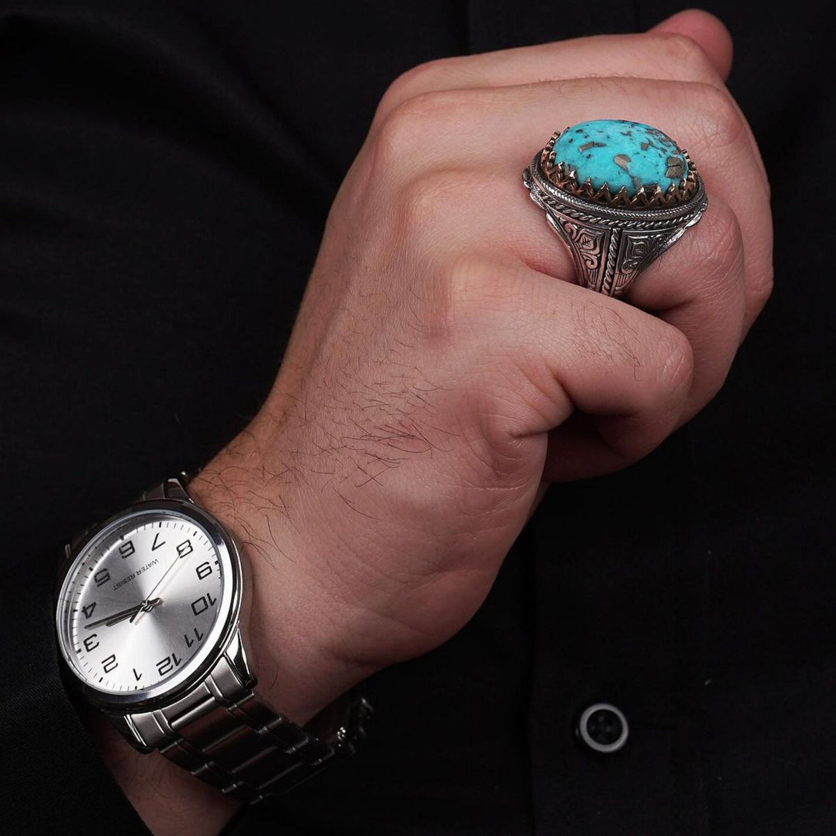 Arizona turquoise men's ring – view 2