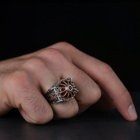 Sultan Ahmed Mosque Ring, Red Agate Dome & Surah An-Nisa 4, 103 – view 2