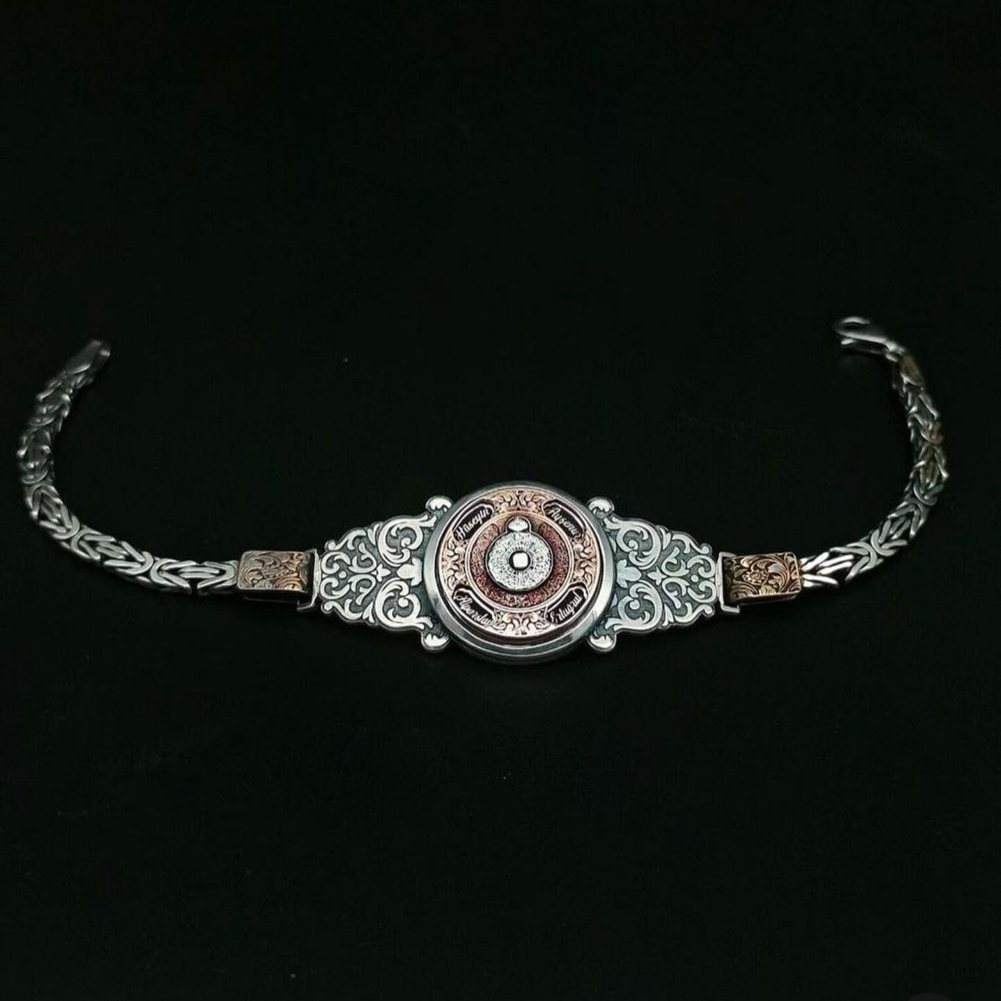 Custom Name Bracelet 925 Sterling Silver Personalized Engraved Handcrafted