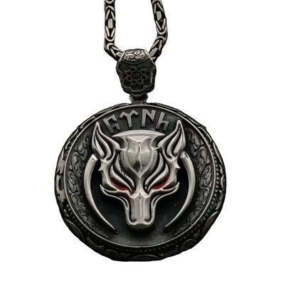Wolf Gokturk Necklace - 925 Sterling Silver