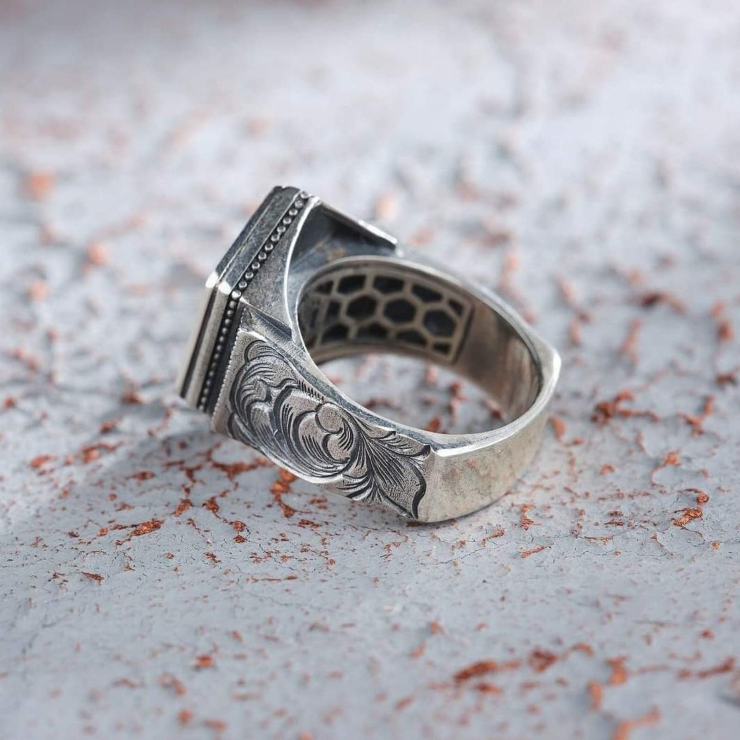 Eleganter, verstellbarer Hasbinallah-Ring für Herren, stilvolles Silberdesign, islamisches Schmuckgeschenk