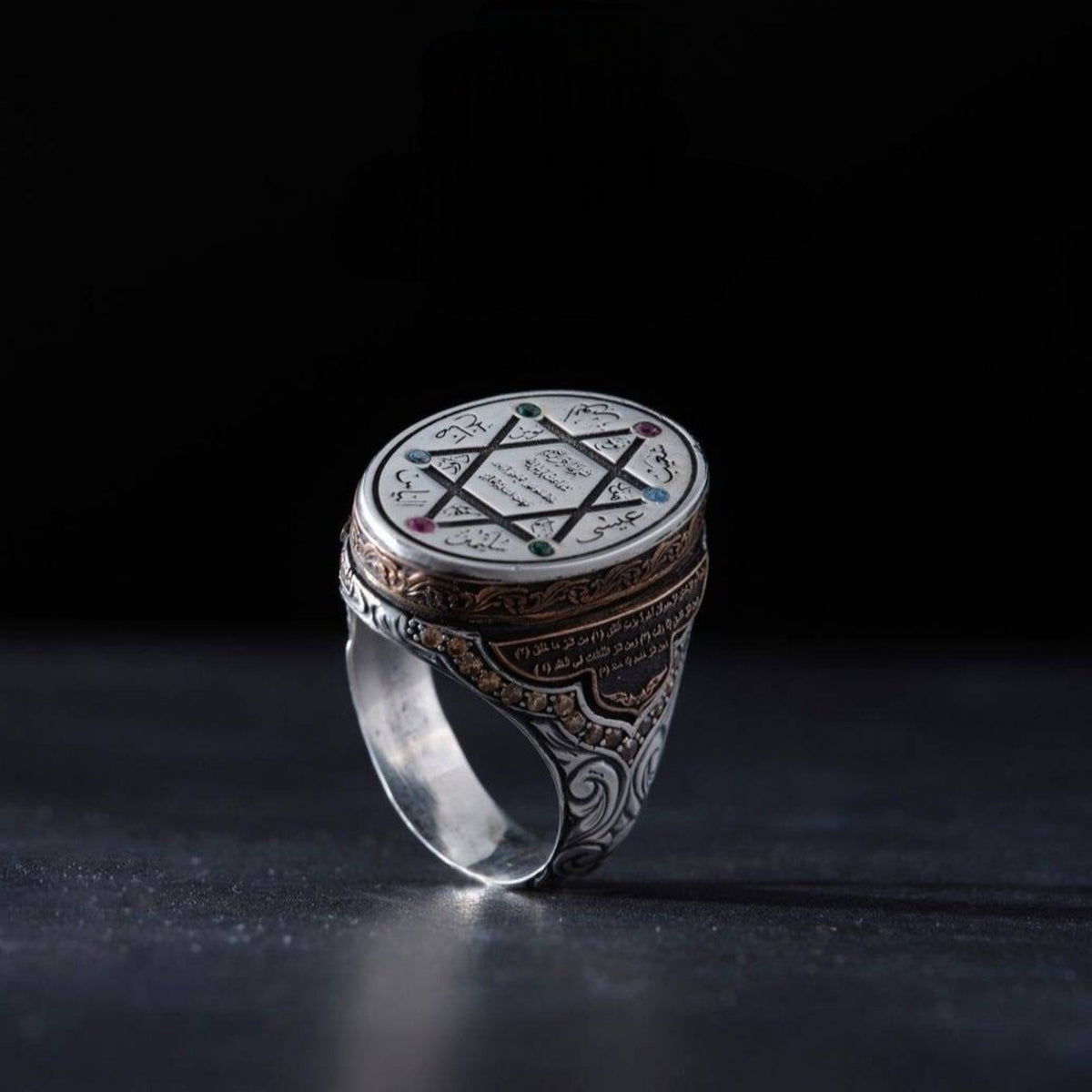 Oval Seal of Solomon ring – view 3