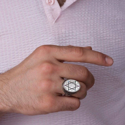 Oval Seal of Solomon ring – view 4