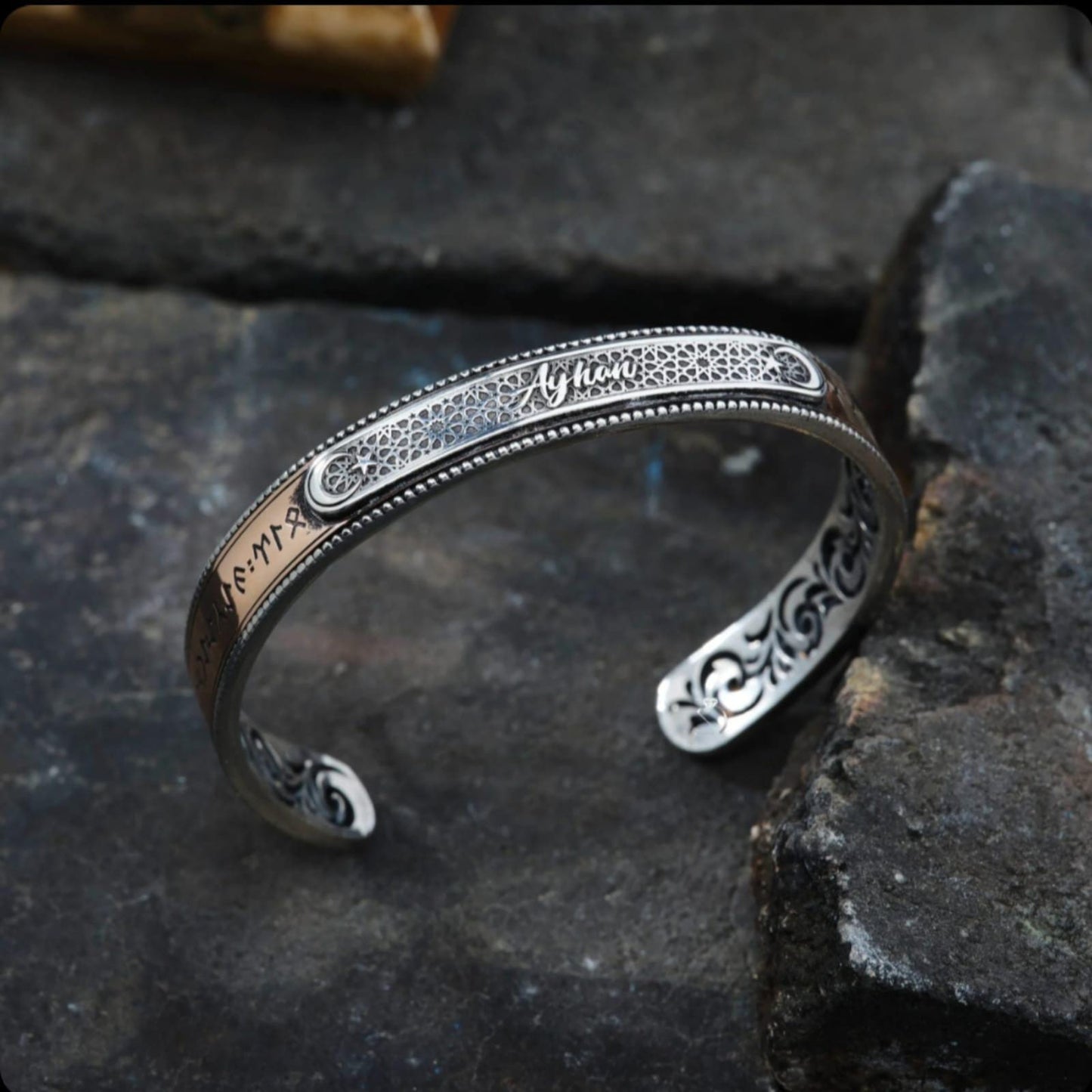 Crescent Moon Name Bracelet – Personalized | 925 Silver
