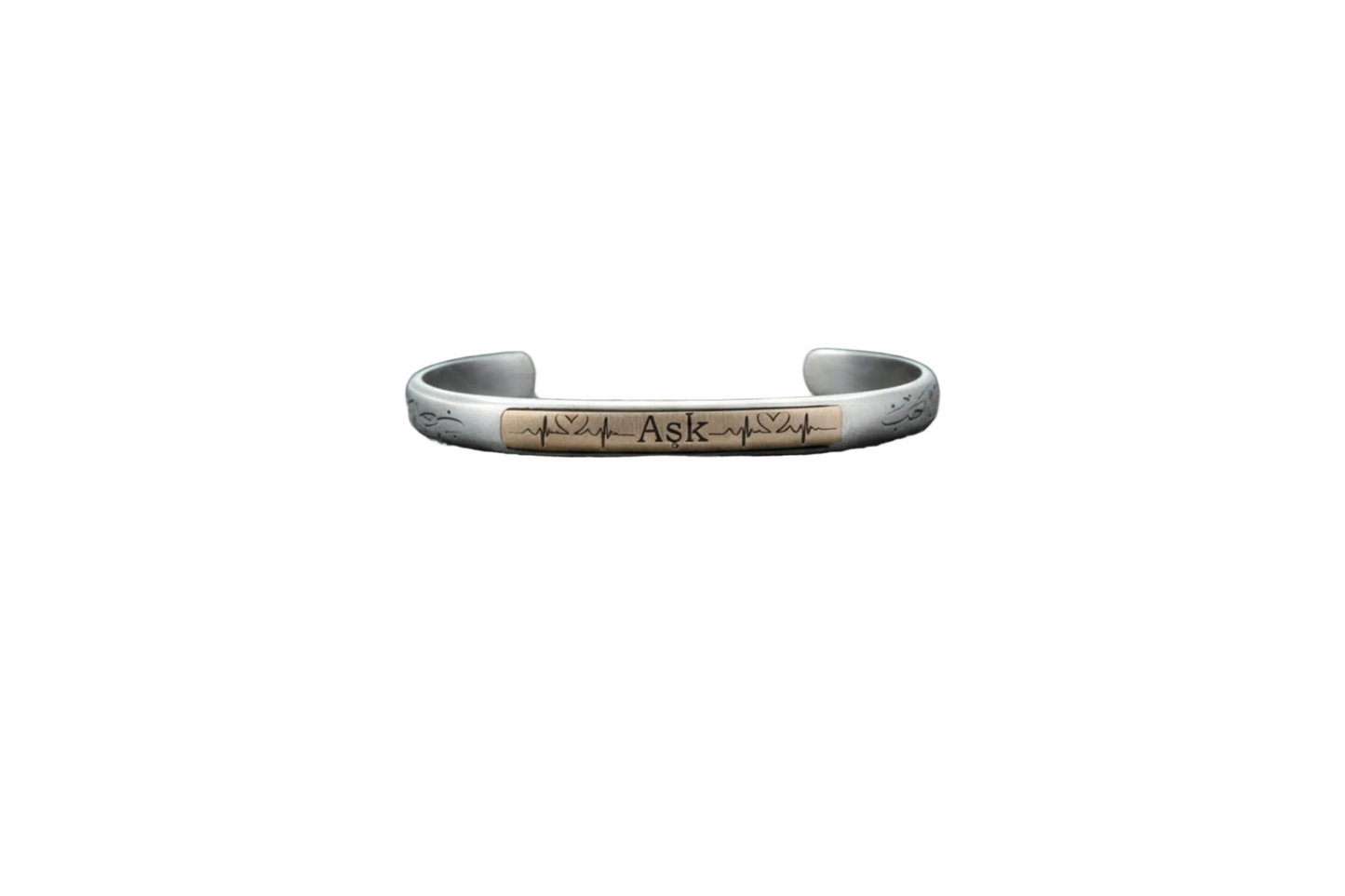 Ottoman Love Letter Cuff Bracelet 925 Silver Personalized