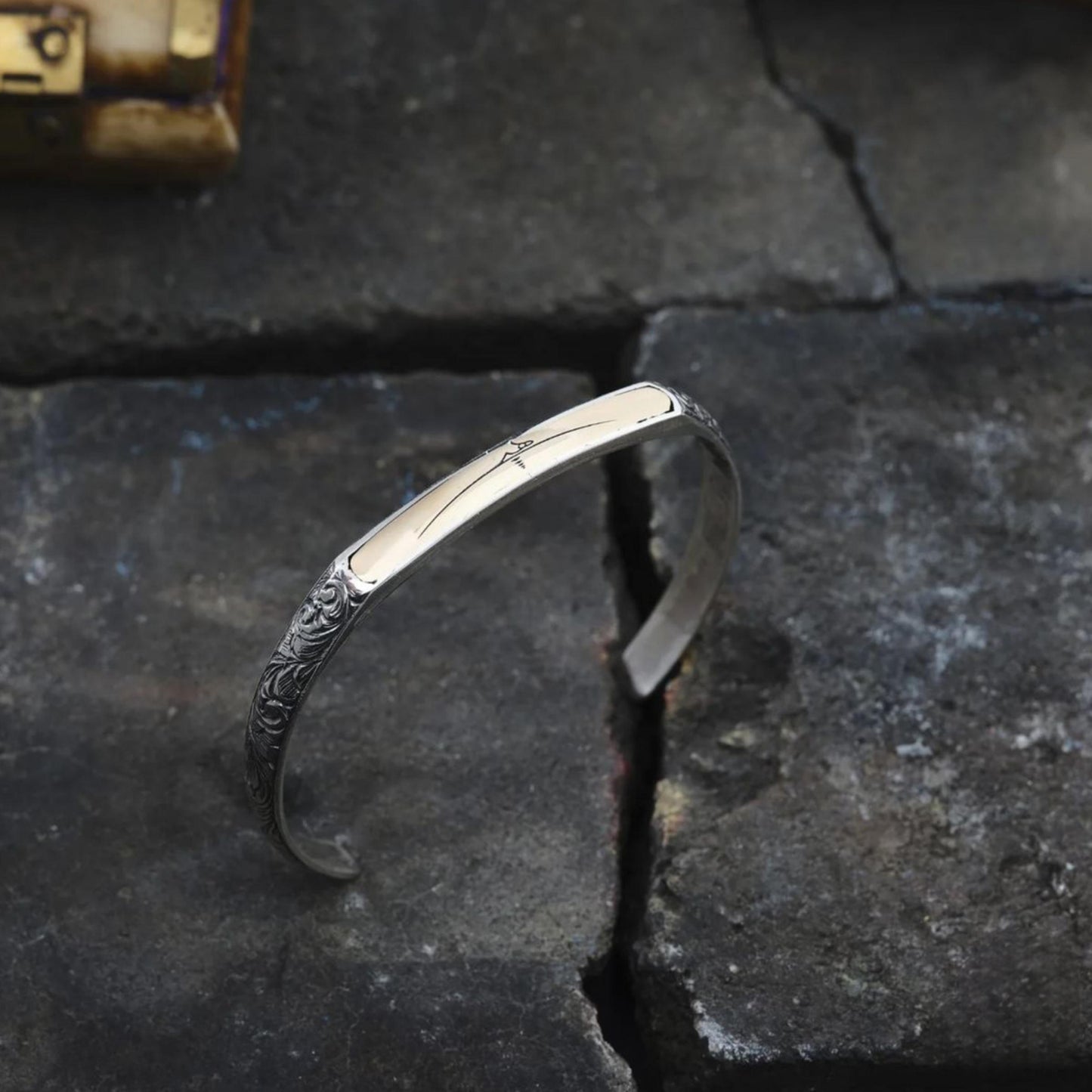 925 Sterling Silver Open Cuff Bracelet and Ring Set Adjustable Minimalist Handcrafted
