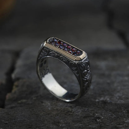 Personalized Silver Bracelet & Ring Set 925 Sterling Silver