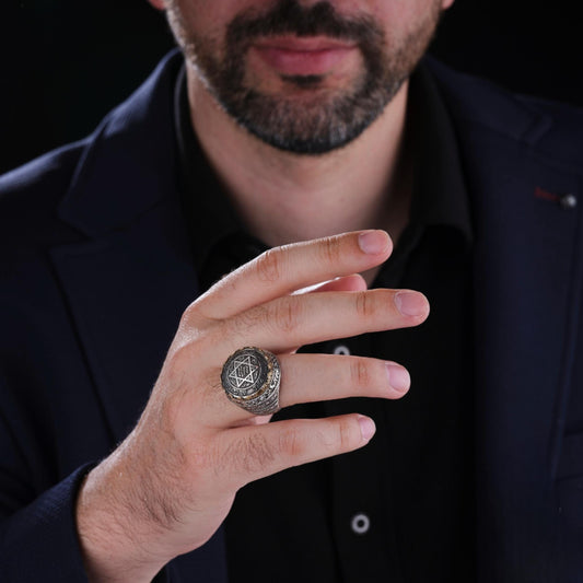 Seal of Solomon talisman men's ring – view 2