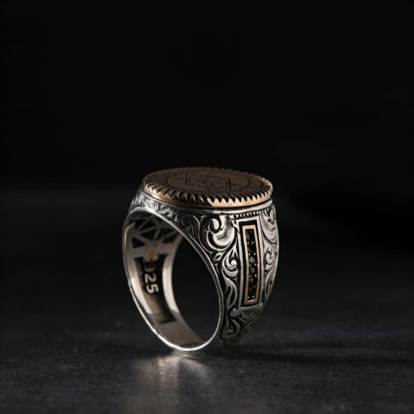 Seldschuken-Silberring – Verstellbarer, handgefertigter Schmuck, Geschenk für Männer