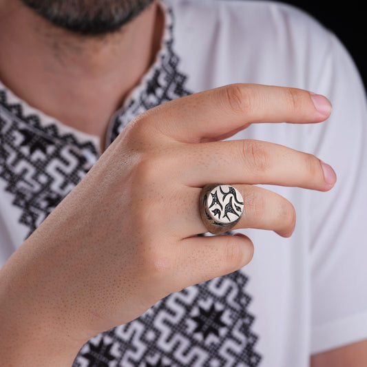Dainty micro zircon unisex ring – view 2