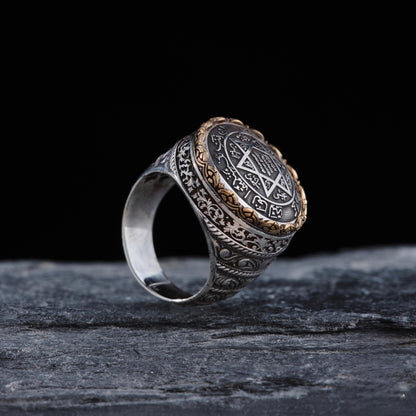 Seal of Solomon talisman men's ring – view 3