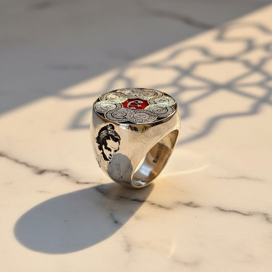 Islamic Ring, 925 Sterling Silver Ring – Handmade Turkish Jewelry Gift (For Women/Men)