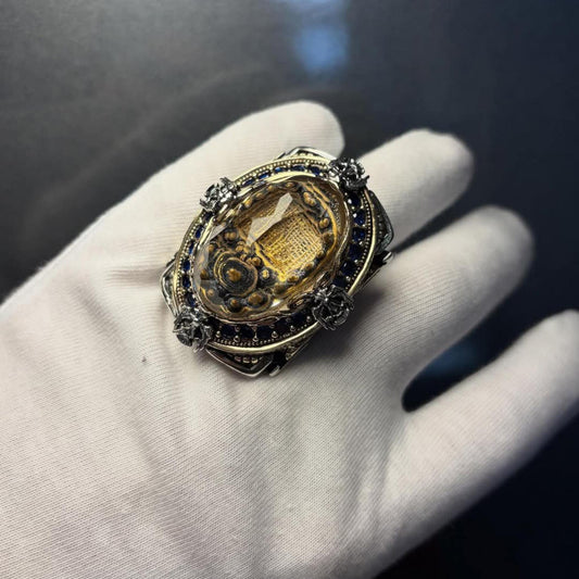 Sultan Ahmed Mosque Quartz 925 Sterling Silver Ring