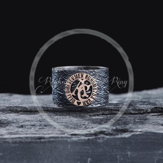Soulmate Ring – 925 Sterling Silver | Custom Initials & Love Engraving