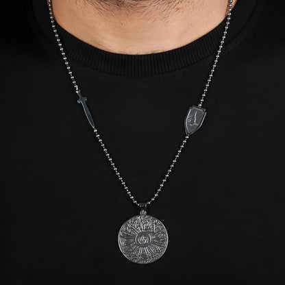 Surah Al-Ikhlas Medallion Necklace – 925 Silver | Personalized