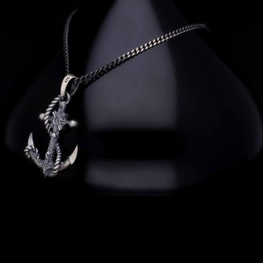 Anchor Necklace 925 Sterling Silver Handmade Sailor Maritime