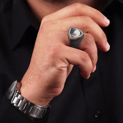 Islamic Crescent Moon Mosque 925 Sterling Silver Ring
